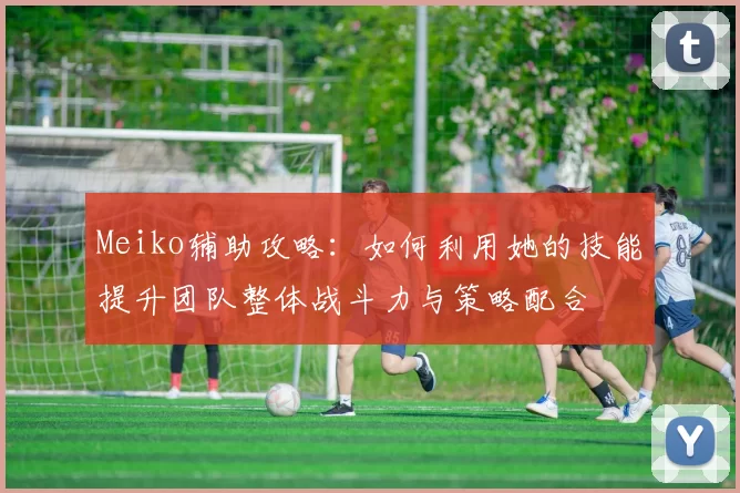 Meiko辅助攻略：如何利用她的技能提升团队整体战斗力与策略配合